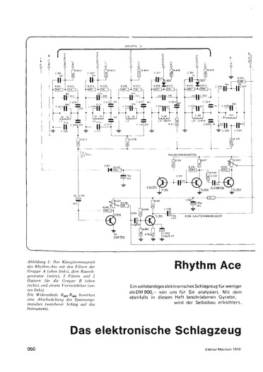  Rhythm Ace - Das elektronische Schlagzeug (Analyse eines kommerziellen Ger&auml;ts) 
