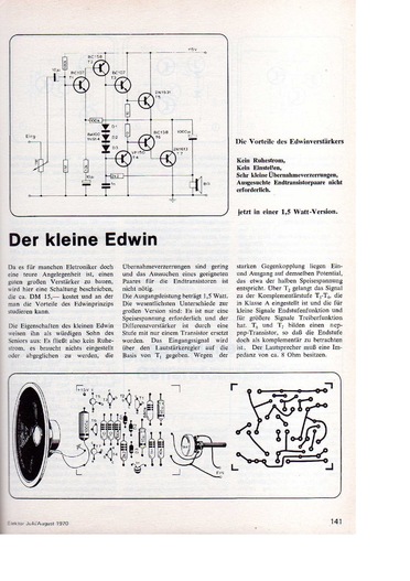  Der kleine Edwin (1,5-Watt-Verst&auml;rker) 