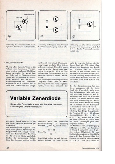  Variable Zenerdiode (mit Transistoren) 