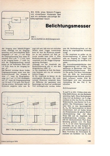  Belichtungsmesser (mit astabilem Multivibrator und LDR) 