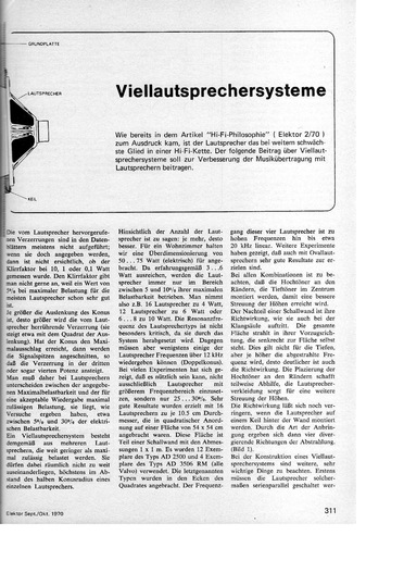  Viellautsprechersysteme (Hi-Fi-Lautsprecher Betrachtungen) 