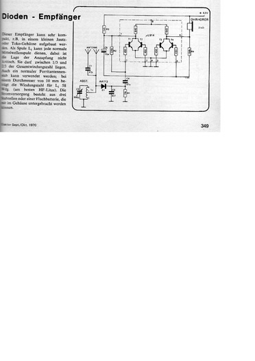  Dioden-Empf&auml;nger (mit AA113 und IC uL914) 