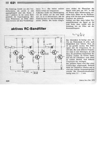  Aktives RC-Bandfilter (bis 100 kHz) 