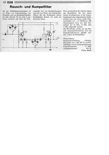  Rausch- und Rumpelfilter (mit BC108) 