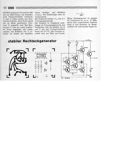  Stabiler Rechteckgenerator (mit CA3046) 