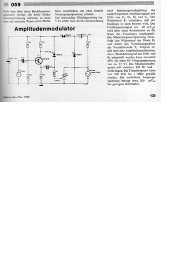  Amplitudenmodulator (f&uuml;r HF bis 1 MHz) 