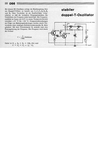  Stabiler Doppel-T-Oszillator 