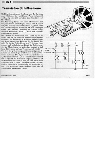  Transistor-Schiffssirene 
