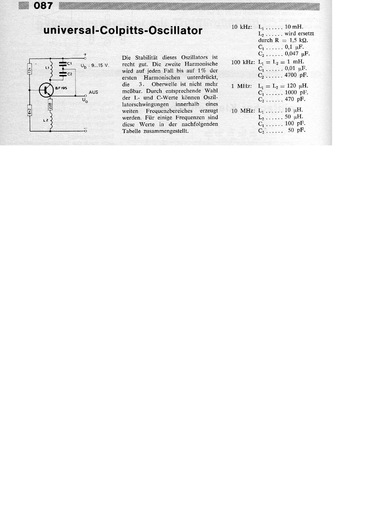  Universal-Colpitts-Oszillator (mit BF195) 