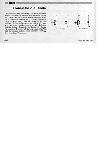  Transistor als Diode (Prinzip) 