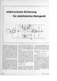  Elektronische Sicherung f&uuml;r stabilisiertes Netzger&auml;t 