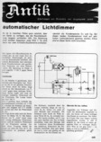  Antik - automatischer Lichtdimmer (mit EL34) 