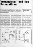  Tonabnehmer und ihre Vorverst&auml;rker (f&uuml;r Kristall + Magnetsysteme, Grundlagen) 