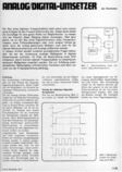  Analog/Digital-Umsetzer (f&uuml;r Frequenzz&auml;hler, teilweise mit ICs) 