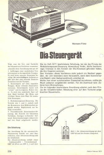  Dia-Steuerger&auml;t 