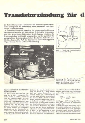 Transistorz&uuml;ndung f&uuml;r das Auto 