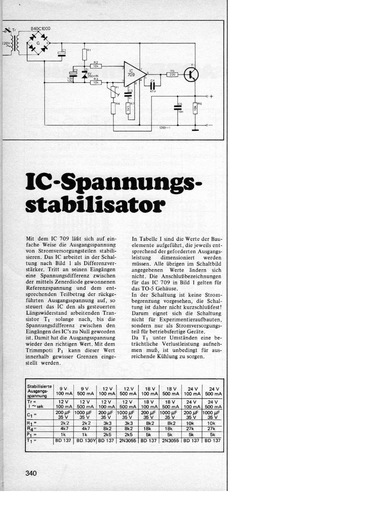  IC-Spannungsstabilisator (mit 709) 