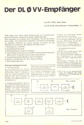  Der DL0VV-Empf&auml;nger (SSB-KW-Empf&auml;nger) 