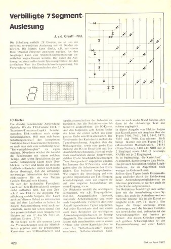  Verbilligte 7-Segment-Auslesung (Minitron Anzeige mit 28 Dioden decodieren) 