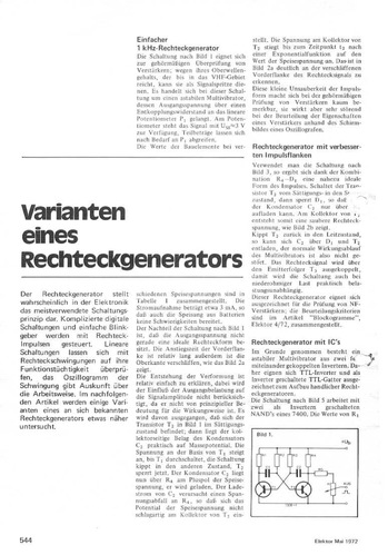  Varianten eines Rechteckgenerators 