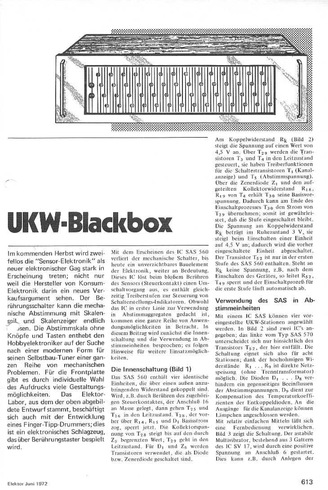  UKW-Blackbox (Abstimmen mit Ber&uuml;hrungstaster SAS560) 