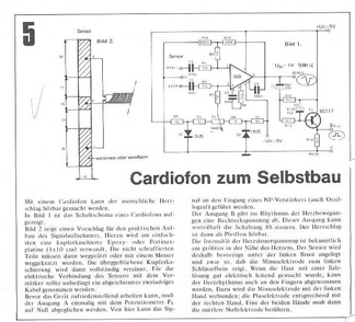  Cardiofon zum Selbstbau (Herzschlag h&ouml;rbar machen, Elektroden als Sensor) 