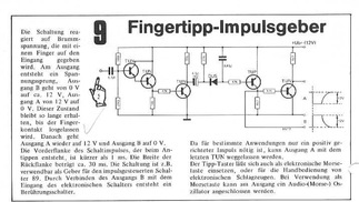 Fingertipp-Impulsgeber (Sensorschalter reagiert auf Brummspannung) 