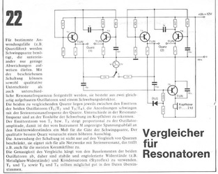  Vergleicher f&uuml;r Resonatoren (2 Oszillatoren und Schwebungsdetektor) 