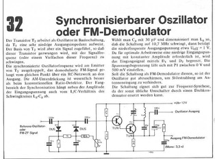  Synchronisierbarer Oszillator oder FM-Demodulator 