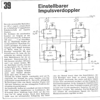  Einstellbarer Pulsverdoppler (mit 4x SN74121) 