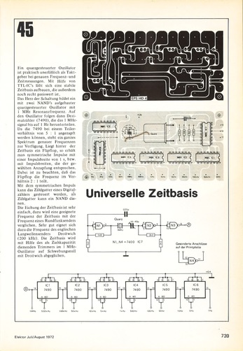  Universelle Zeitbasis (Teilerkette quarzgesteuert) 