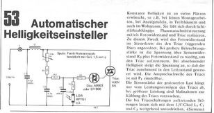  Automatischer Helligkeitseinsteller (konstante Helligkeit mit LDR, Triac) 