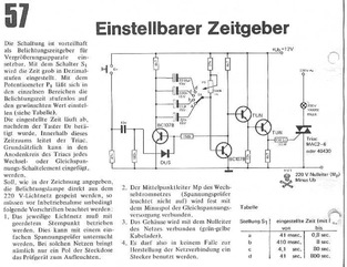  Einstellbarer Zeitgeber (mit Triac) 