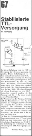  Stabilisierte TTL-Versorgung 