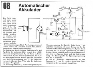  Automatischer Akkulader (schaltet bei vollem Akku selbst ab) 