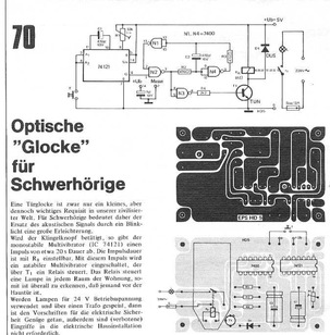  Optische `Glocke` f&uuml;r Schwerh&ouml;rige (Blinklicht) 