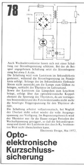  Optoelektronische Kurzschlusssicherung 