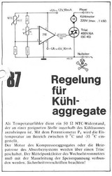  Regelung f&uuml;r K&uuml;hlaggregate (K&uuml;hlschrankregelung mit NTC, Triac) 