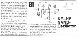  NF-HF-NAND-Oszillator (10 Hz - 40 MHz mit 7400) 