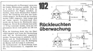  R&uuml;ckleuchten&uuml;berwachung (LDR &uuml;berwacht Auto-R&uuml;cklichter) 