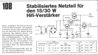  Stabilisiertes Netzteil f&uuml;r den 15/30-W-HiFi-Verst&auml;rker 