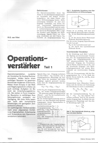  Operationsverst&auml;rker, Teil 1 (Grundlagen) 