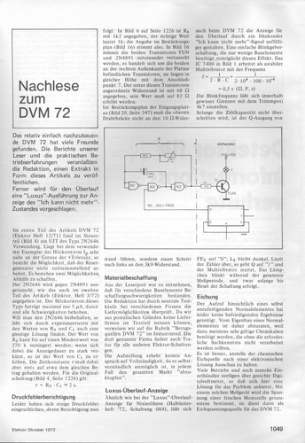  Nachlese zum DVM72 