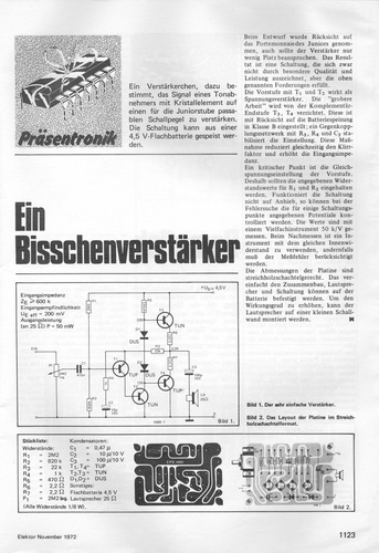  Ein Bisschenverst&auml;rker (batteriebetriebener 4,5-V-Verst&auml;rker) 