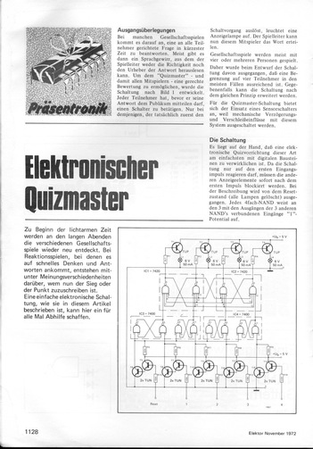  Elektronischer Quizmaster (Reihenfolge von Tastendr&uuml;cken bestimmen) 