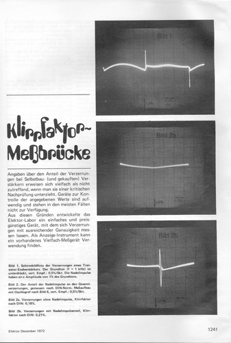  Klirrfaktor-Messbr&uuml;cke 