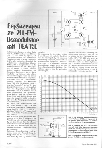  Erg&auml;nzungen zu PLL-FM-Demodulator mit TBA120 