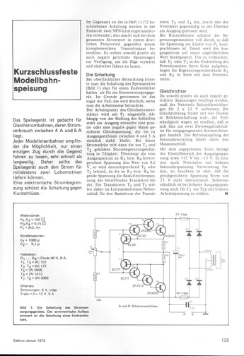  Kurzschlussfeste Modellbahnspeisung 