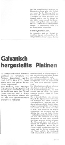  Galvanisch hergestellte Platinen (Tipps zu elektrolytischem &Auml;tzen) 