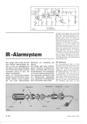  IR-Alarmsystem (Infrarot-Lichtschranke) 